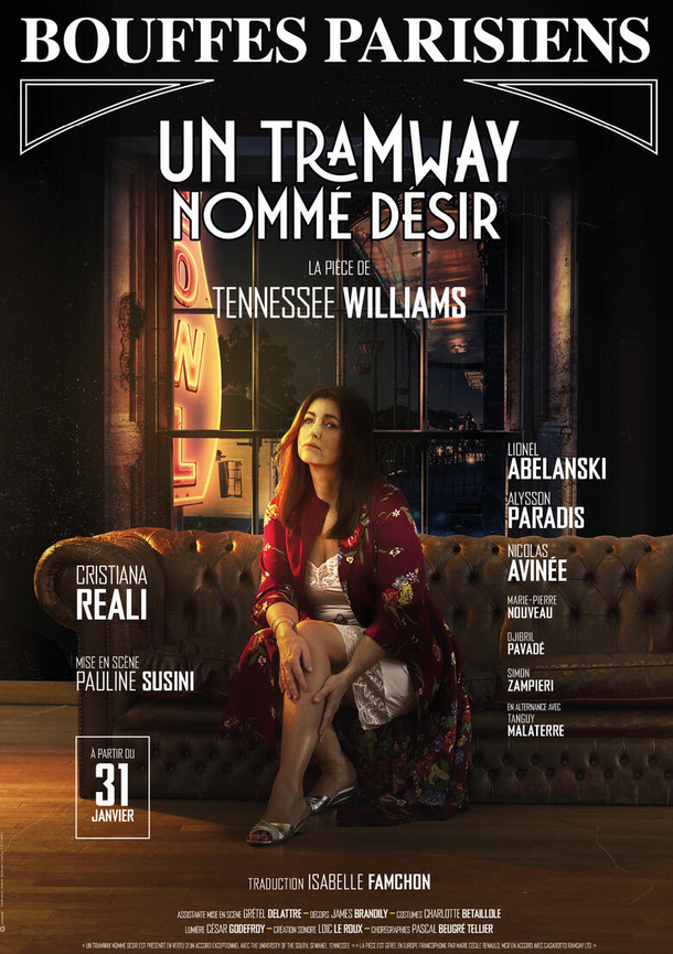 Un air de Nouvelle-Orléans rue Monsigny, c’est au théâtre des Bouffes Parisiens, avec à l’affiche   » Un tramway nommé Désir « 