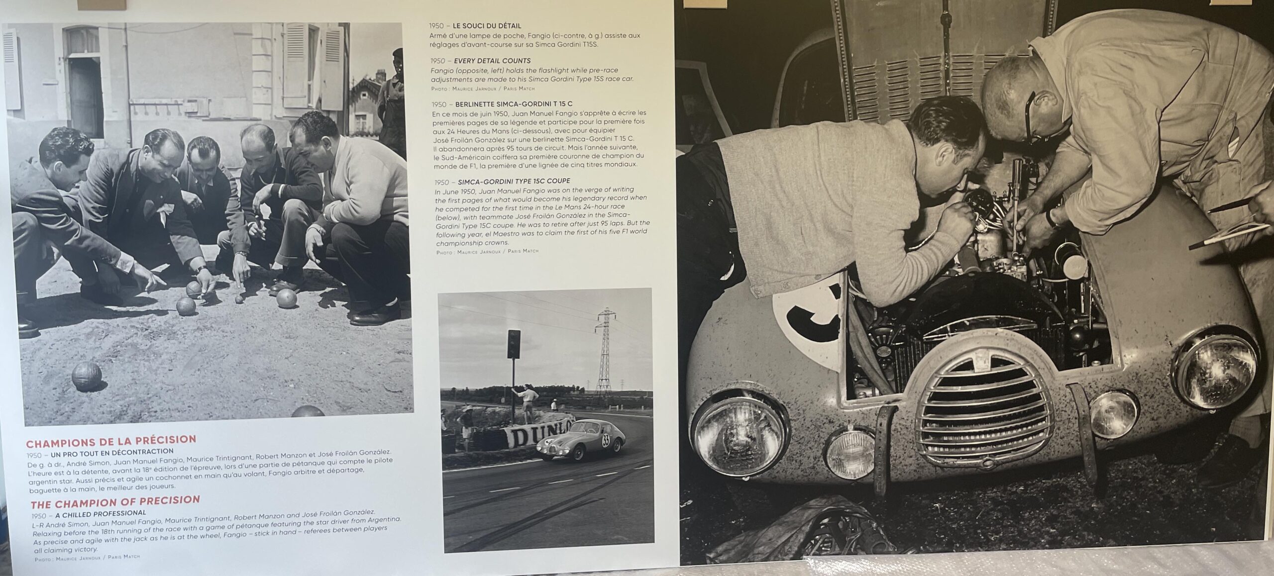 Aux abords des paddocks, une exposition des Légendes du Mans
